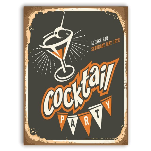 Placa Cocktail 30cm X 40cm