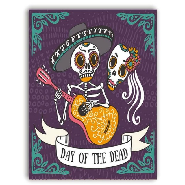 Placa Day Of The Dead 30cm X 40cm