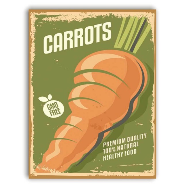 Placa Carrots 30cm X 40cm