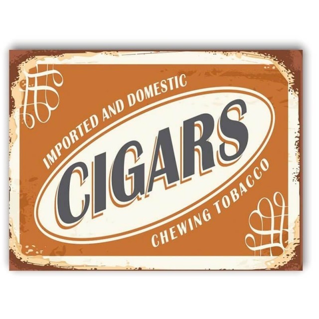 Placa Cigars 30cm X 40cm