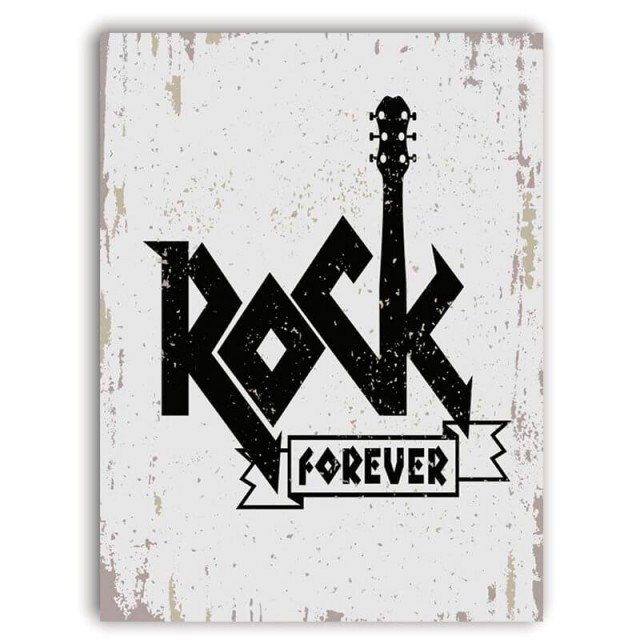 Placa Rock Forever 30cm X 40cm