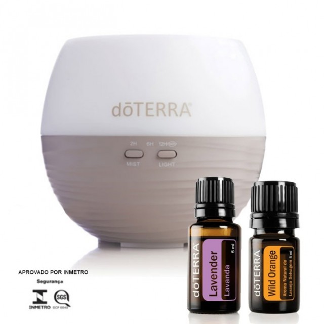 Kit Essencial Difusor Petal óleos Essenciais - Doterra