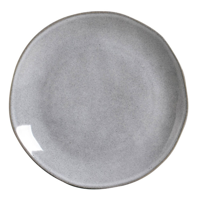 Jogo de Prato Raso Orgânico Concreto 6un Porto Brasil
