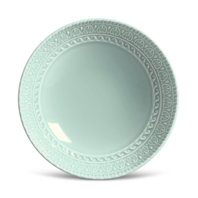 Jogo de Pratos Fundos Greek Verde 6 Peças - Porto Brasil