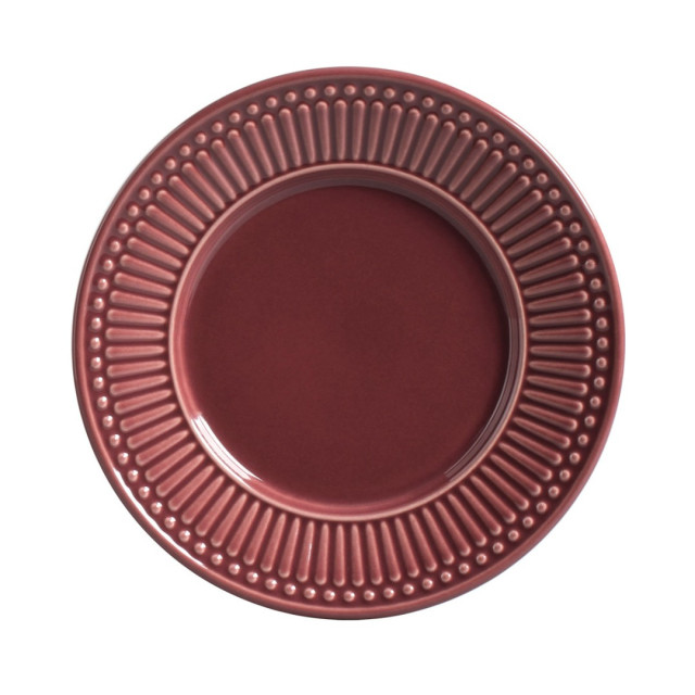 Jogo de Pratos de Sobremesa Roma Cassis 6 Peças - Porto Brasil