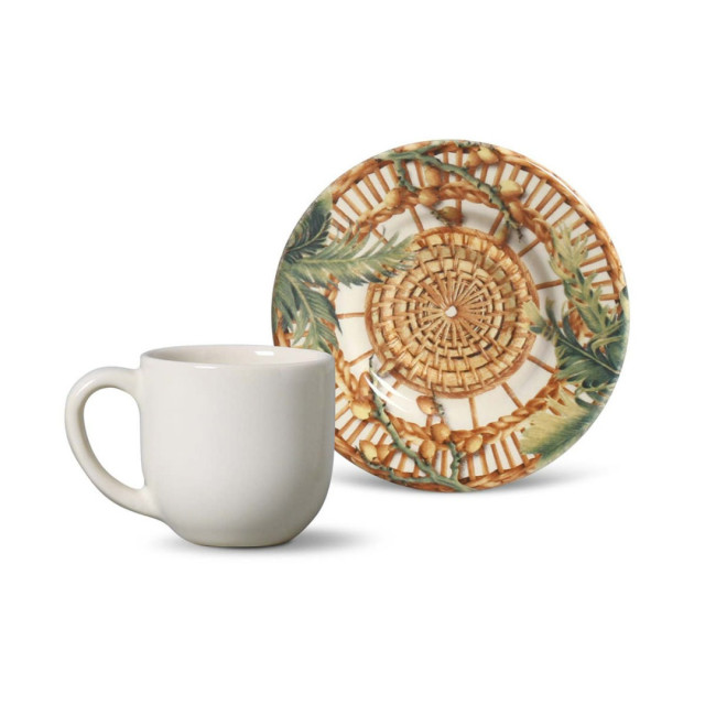 Jogo de Xícaras de Café Mônaco Vime 6 Peças - Porto Brasil