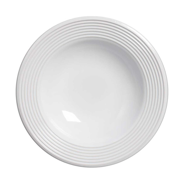 Jogo de Pratos Fundos Argos Branco 6 Peças - Porto Brasil