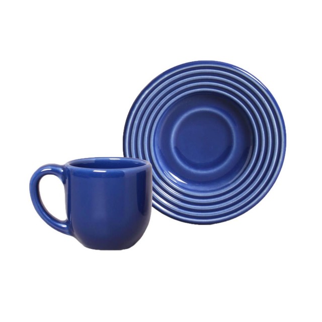 Jogo de Xícaras de Café Argos Azul Navy 6 Peças - Porto Brasil