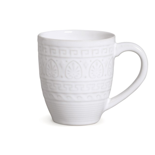 Jogo de Canecas Greek Branco 4 Peças 330ml - Porto Brasil