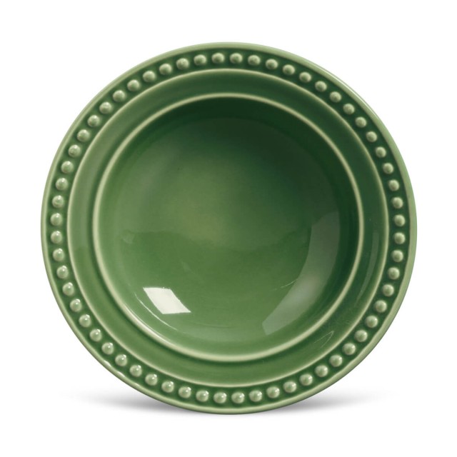 Jogo de Pratos Fundos Atenas Verde Sálvia 6 Peças - Porto Brasil