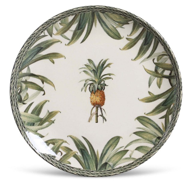 Jogo de Pratos Rasos Coup Pineapple Green 6 Peças - Porto Brasil